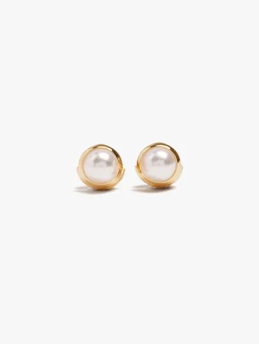 Hoop Earrings With Pearls 250169 — image 1