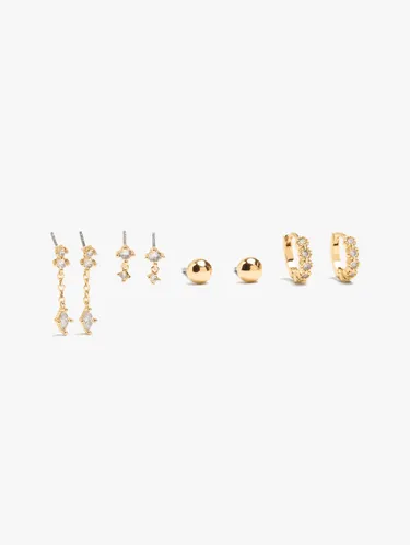 Set Of Earrings With Cubic Zirconia 250177 — image 1
