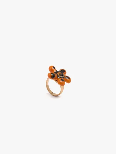 Ceramic Flower Ring With Enamel 250184 — image 2
