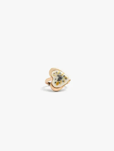 Heart Ceramic Ring With Enamel 250186 — image 1