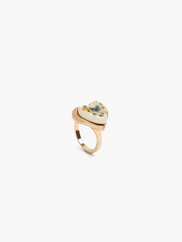Heart Ceramic Ring With Enamel 250186 — image 3