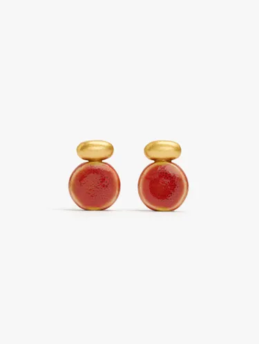 Round Ceramic Earrings 250193 — image 1
