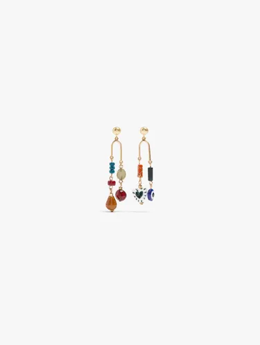 Asymmetric Earrings With Ceramic 250194 — image 1