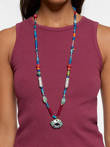 Long Necklace With Multicolour Beads 250263 — image 3