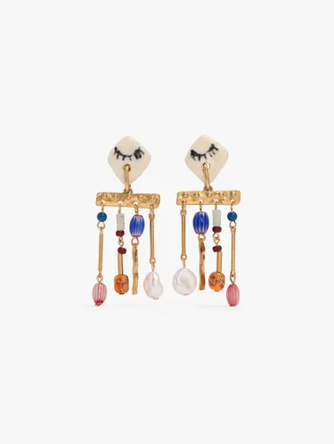 Long Earrings With Ceramic Beads 250277 — image 1