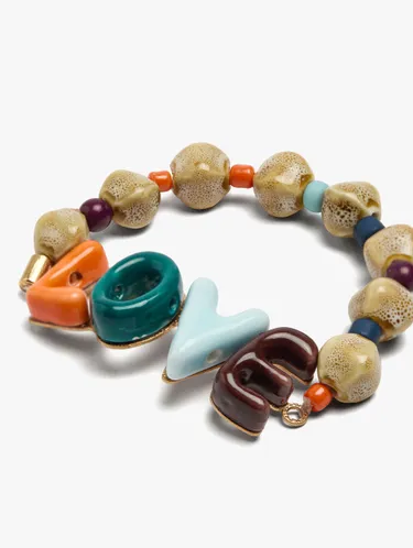 Elastic Bracelet With Ceramic And Enamel Love 250315 — image 2