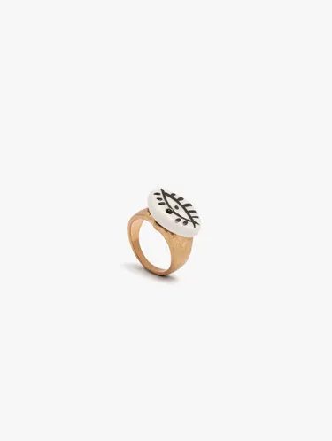 Ring With Ceramic And Eye 250316 — image 3