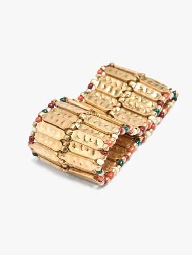 Wide Bracelet With Bars And Beads 250331 — image 3