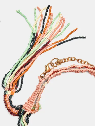 Beaded Multi-Collar With Pendants 250341 — image 2