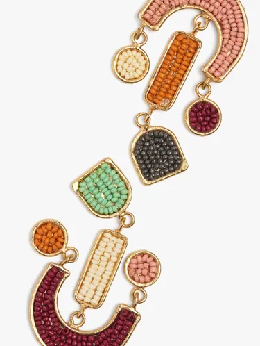 Asymmetric Earrings With Beads 250345 — image 2
