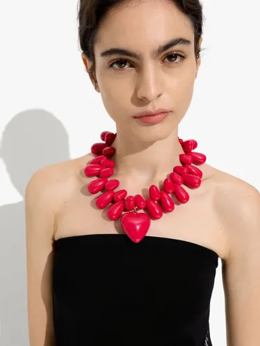Maxi Necklace With Heart Pendant 250602 — image 3