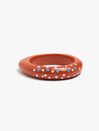 Resin Bangle With Polka Dots 250604 — image 1