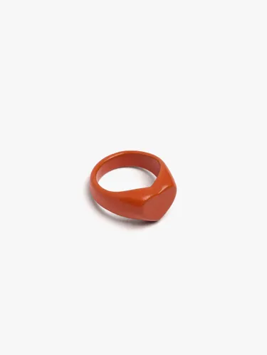 Enamel Heart Ring For Pinky 250670 — image 2