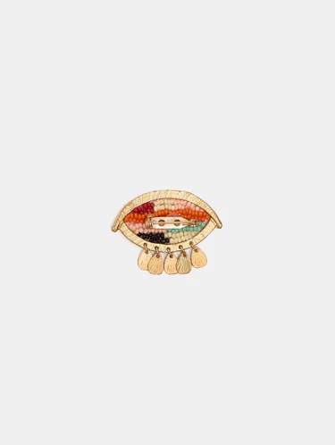 Eye Brooch With Beads 250744 — image 2