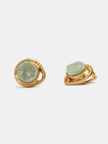 Oval Earrings With Stone 250779 — image 3