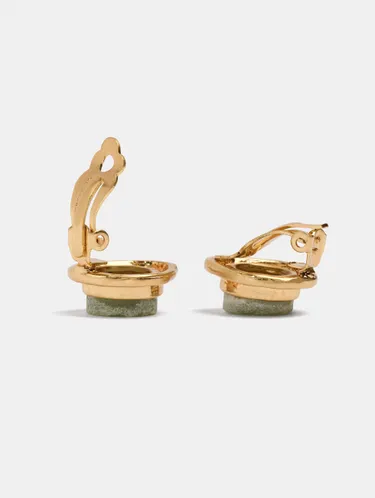 Oval Earrings With Stone 250779 — image 2