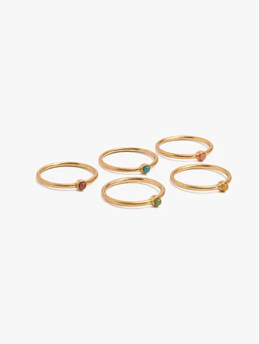 Set Of Rings With Multicolor Sphere Details 250783 — image 2