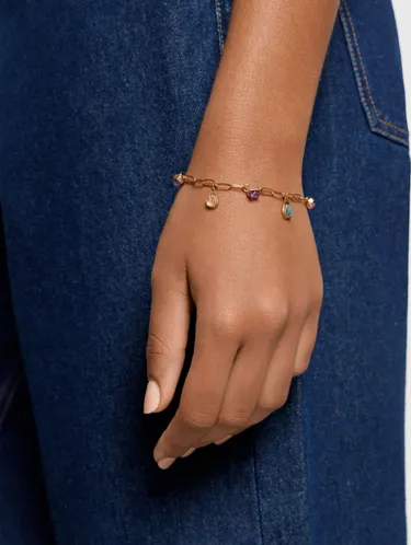 Ankle Bracelet Of Links With Stones 250784 — image 3