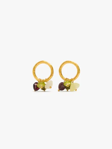 Hoop Earrings With Stones 250794 — image 1