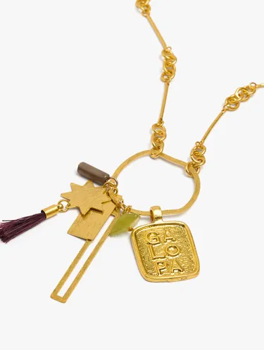 Necklace With Metal Hanging Bars 250800 — image 2
