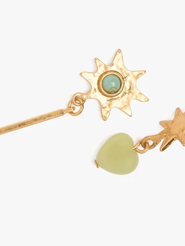 Asymmetric Earrings With Stars 250838 — image 2
