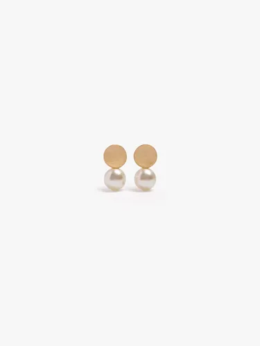 Round Earrings With Pearls 250996 — image 1