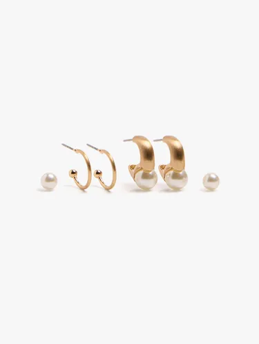 Set Of Earrings With Pearls 250999 — image 1