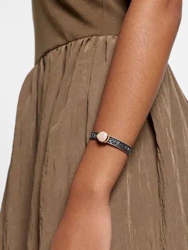 Engraved Bangle With Freshwater Pearl 251073 — image 3
