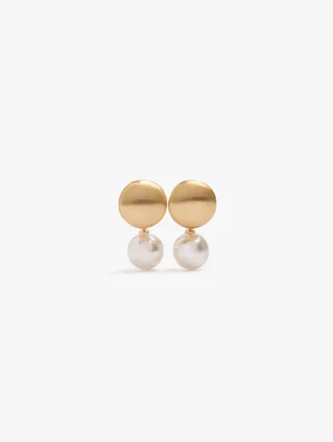 Round Pearl Earrings 251130 — image 1