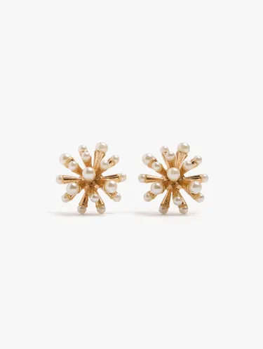 Sea Urchin Earrings With Pearls 251144 — image 1