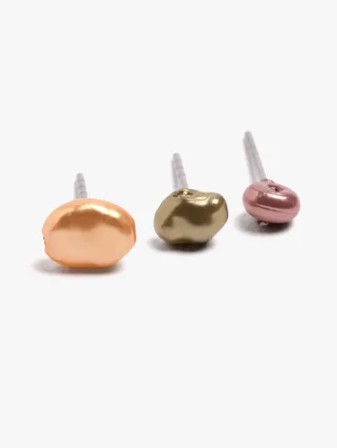Set Of Multicolor Pearl Earrings 251164 — image 2