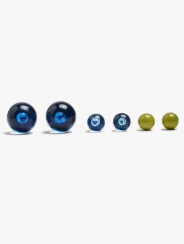 Set Of Resin Bead Earrings In A Gradient 251706 — image 1