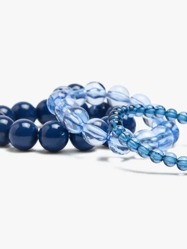 Set Of Gradient Resin Elastic Bracelets 251745 — image 3