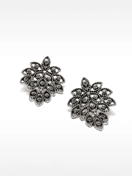 Medium Rhinestone Earrings 137523 — image 1