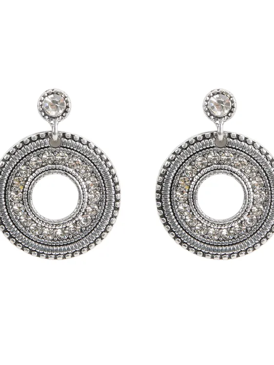 Medium Rhinestone Earrings 160058 — image 2
