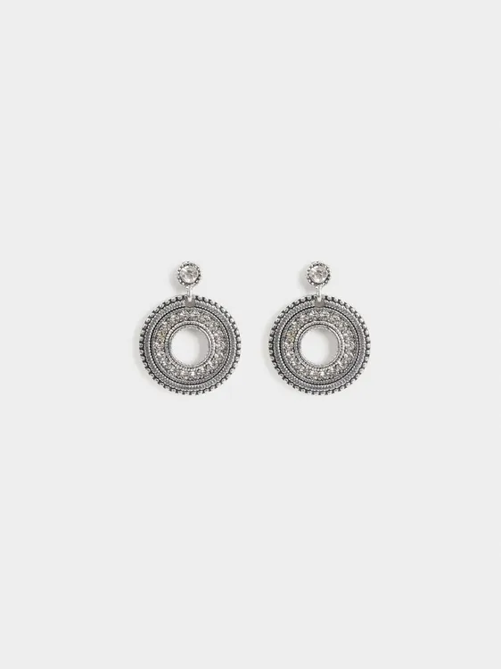 Medium Rhinestone Earrings 160058 — image 1