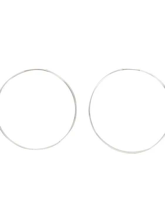 Basic Medium Hoop Earrings 160172 — image 2