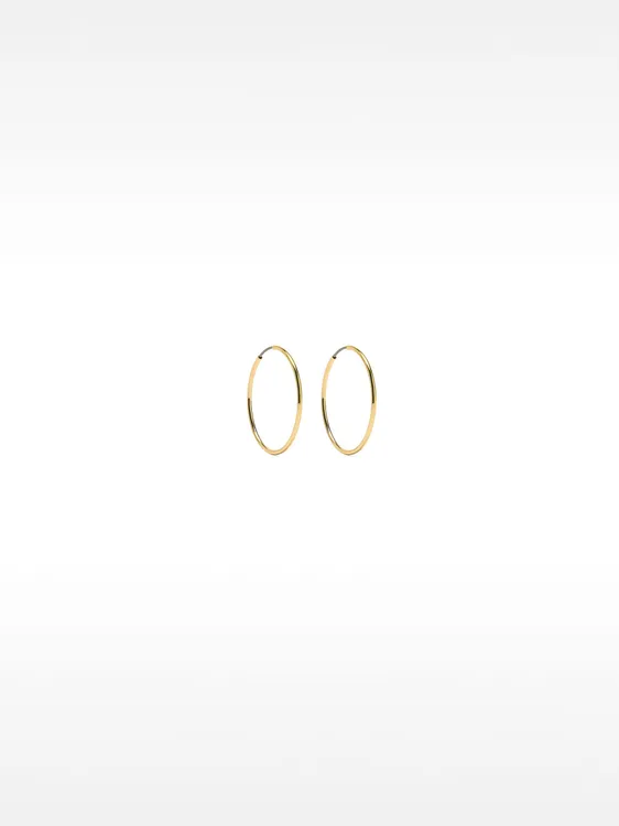 Small Gold Hoop Earrings 160176 — image 4