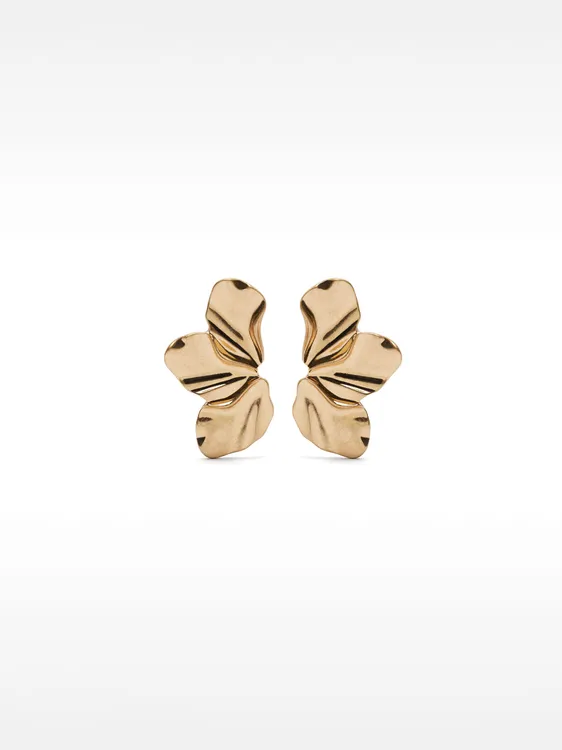 Half-Flower Earrings With Enamel 160561 — image 2