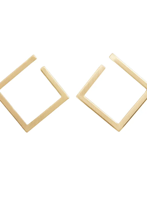 Medium Diamond-Shaped Earrings 160817 — image 2