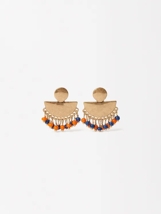 Fan Earrings With Beads 166660 — image 2