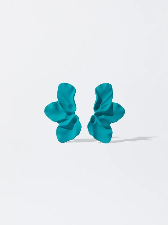 Flower Enamelled Earrings With Pearls 169622 — image 2