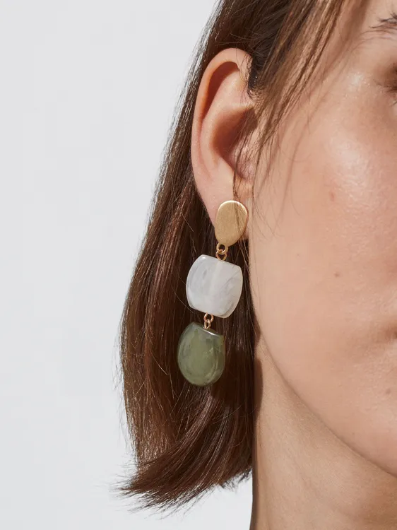 Long Earrings With Stone Effect 170732 — image 1
