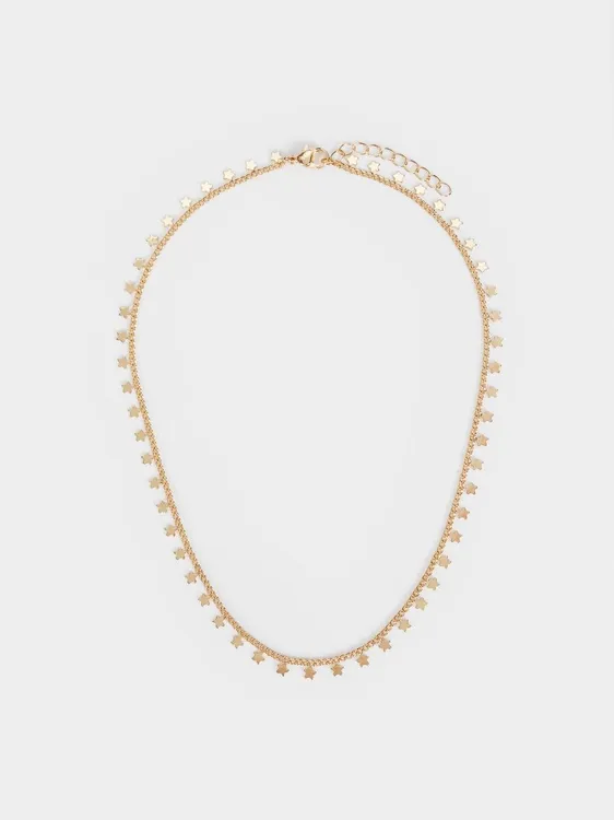 Golden Necklace With Stars 190280 — image 1