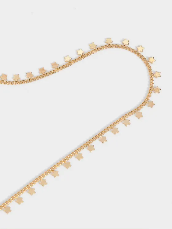 Golden Necklace With Stars 190280 — image 2