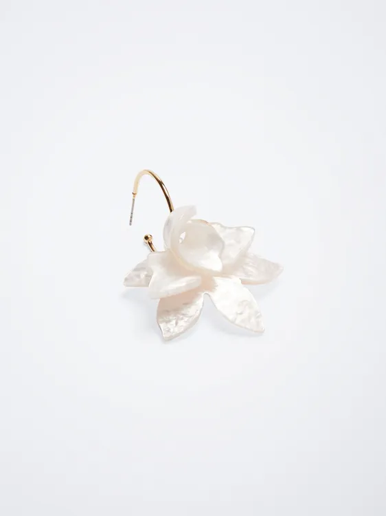 Open Hoop Earrings With Maxi Flower 195269 — image 1