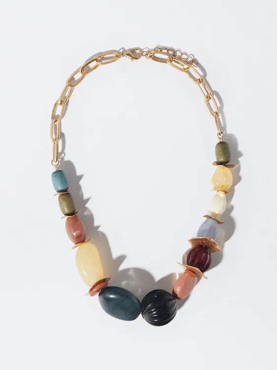 Multicoloured Necklace With Stone 212545 — image 1