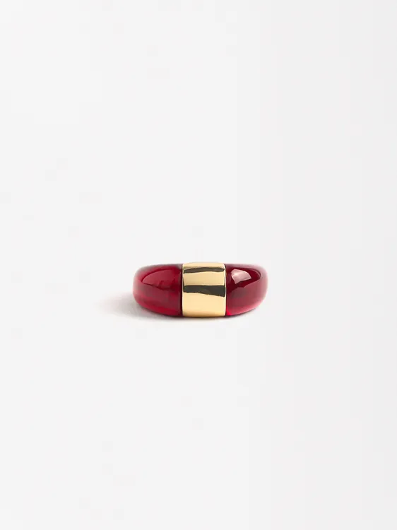 Resin Ring With Metal Detail 224307 — image 2