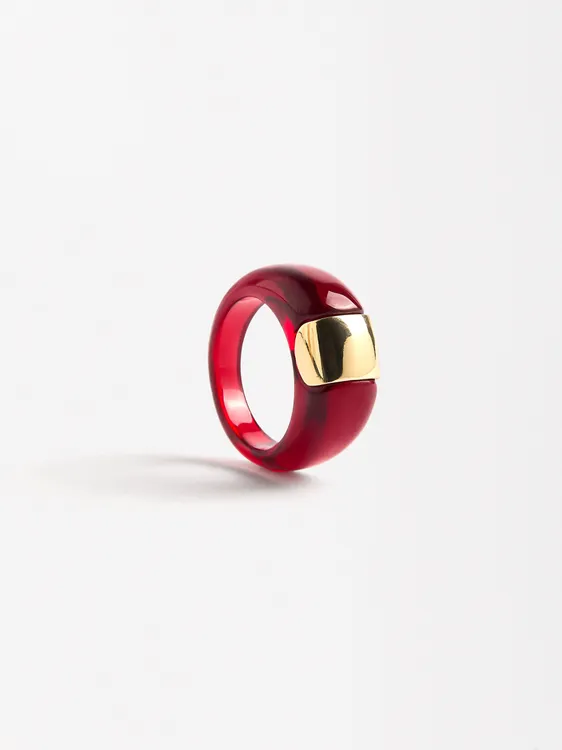 Resin Ring With Metal Detail 224307 — image 1