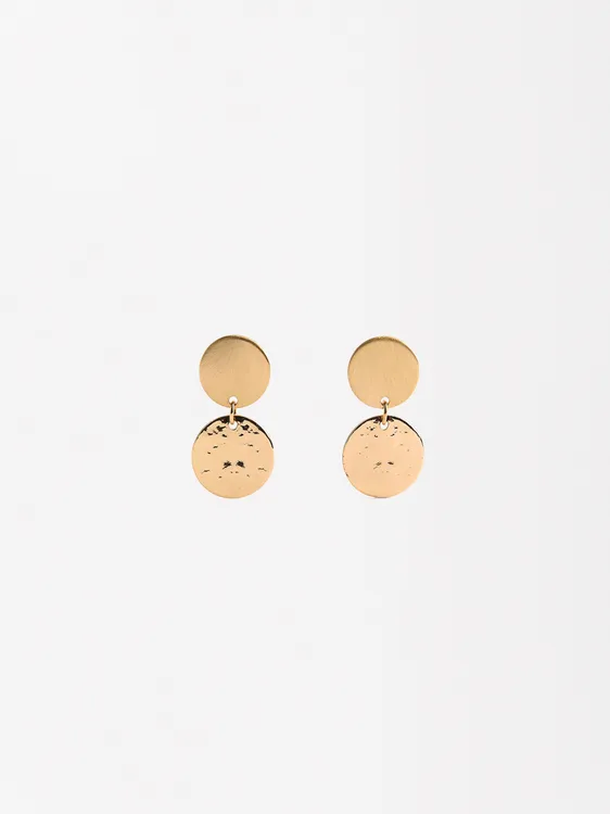 Round Earrings With Pearlescent Effect 224657 — image 2